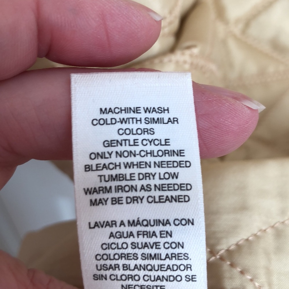Chicos Weekend Light Gold Vest Sz Medium - Picture 8 of 8